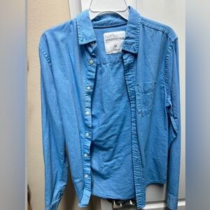 Aeropostale Light Blue button up Shirt